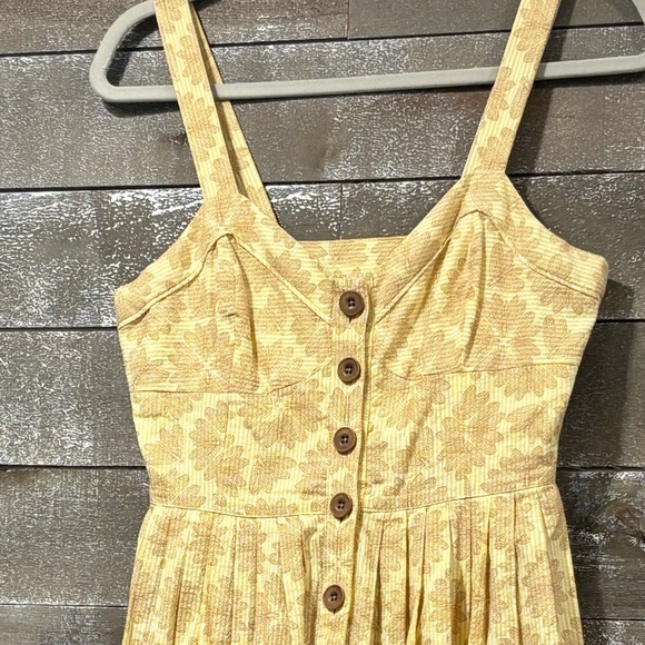 Anthropologie Maeve Cafe yellow midi dress size 2 - Picture 11 of 11
